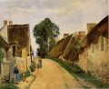 calle del pueblo auvers sur oise 1873 Camille Pissarro